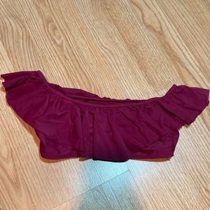 Rue Bleu off the shoulder‎ swim bikini top XS